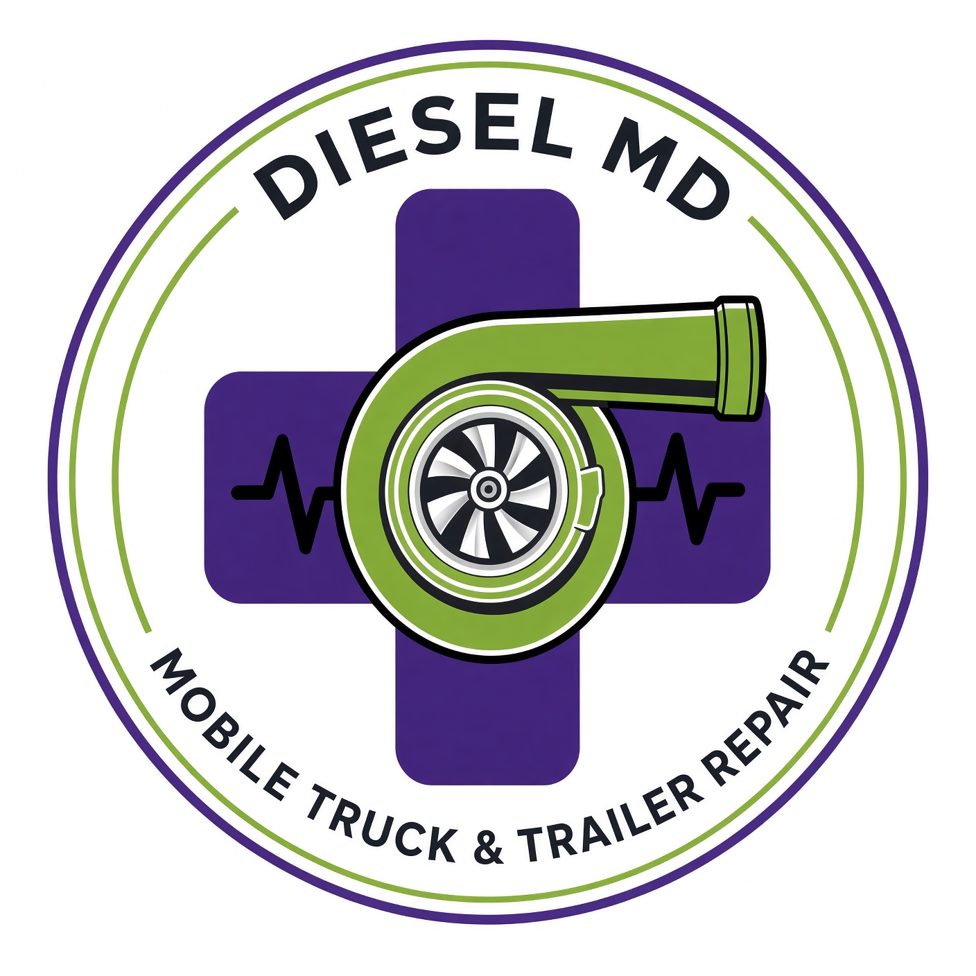 Diesel MD circular badge